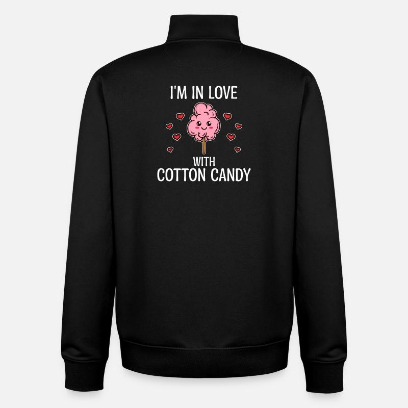 Candy Sugar Statement Sweets Delicious - Unisex Organic Zip Sweatshirt by Stanley/Stella - black