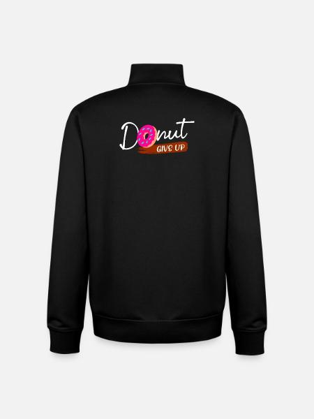Bonbons Déclaration Donut Snacking Cuisson - Sweat zippé unisexe en coton bio Stanley/Stella - noir