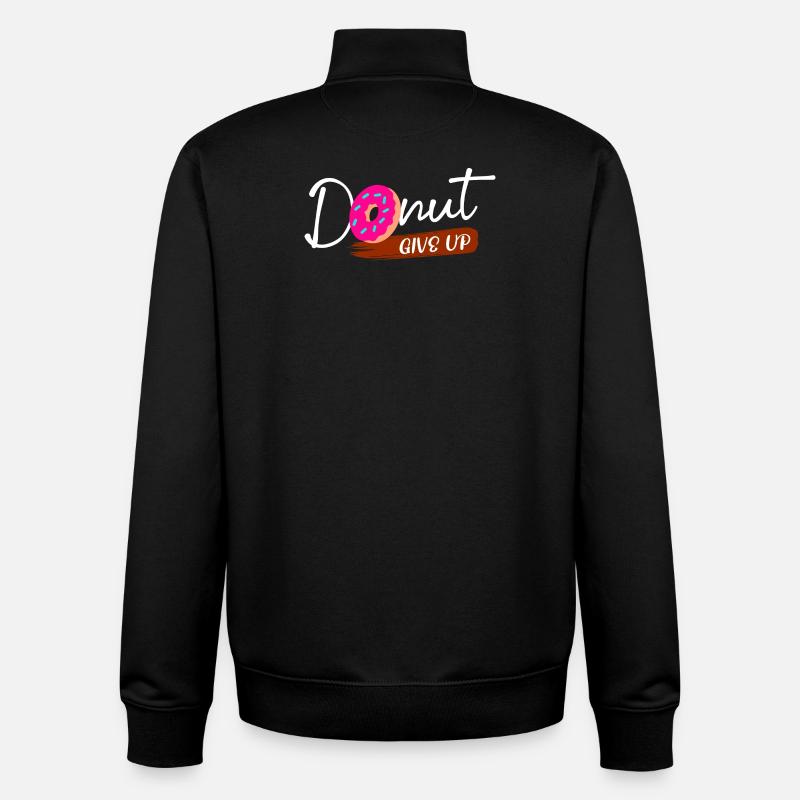 Bonbons Déclaration Donut Snacking Cuisson - Sweat zippé unisexe en coton bio Stanley/Stella - noir