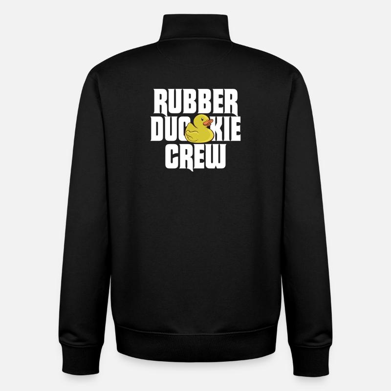 Rubber Duck Rubber Duckie Crew - Unisex Organic Zip Sweatshirt von Stanley/Stella - Schwarz