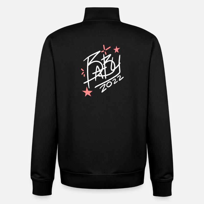 Bébé 2022 - Naissance Enceinte 2022 - Sweat zippé unisexe en coton bio Stanley/Stella - noir
