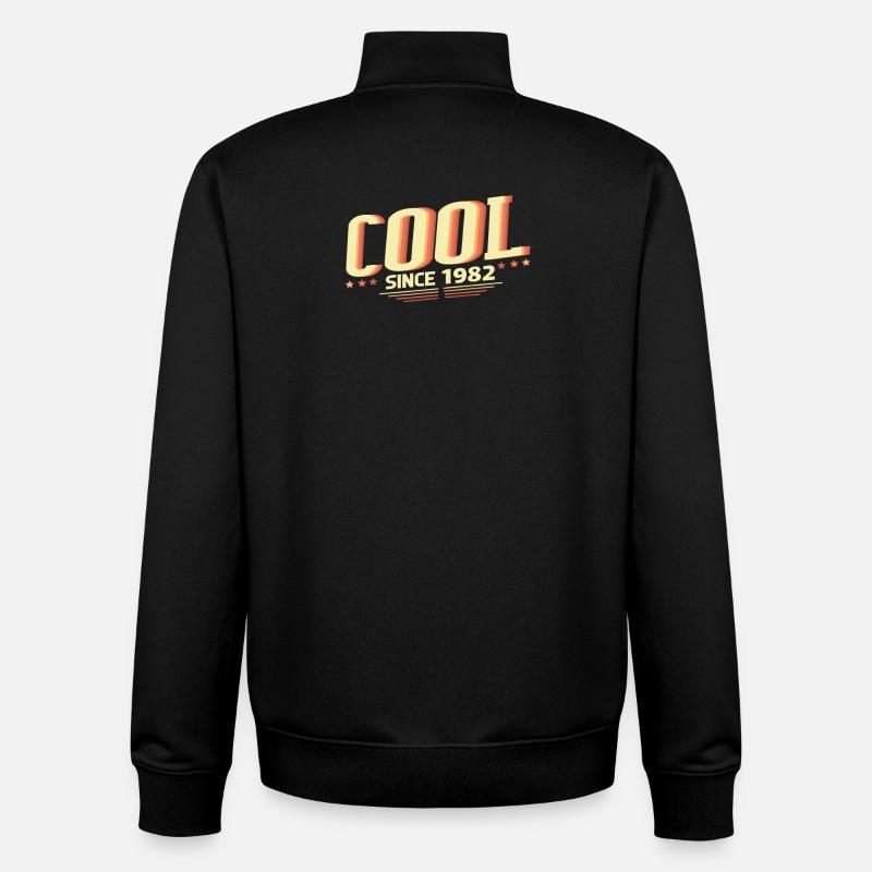Cool seit 1982 - Unisex Organic Zip Sweatshirt von Stanley/Stella - Schwarz