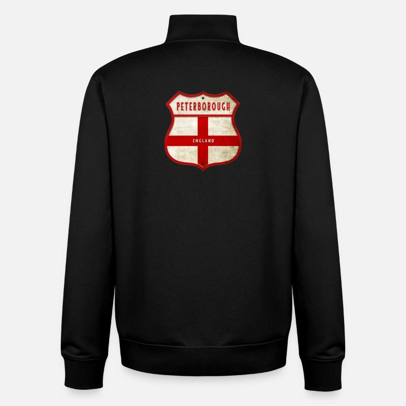 Peterborough England Wappen - Unisex Organic Zip Sweatshirt von Stanley/Stella - Schwarz
