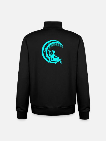 Märchenfiguren, mondsichel elfensilhouette - Unisex Organic Zip Sweatshirt von Stanley/Stella - Schwarz