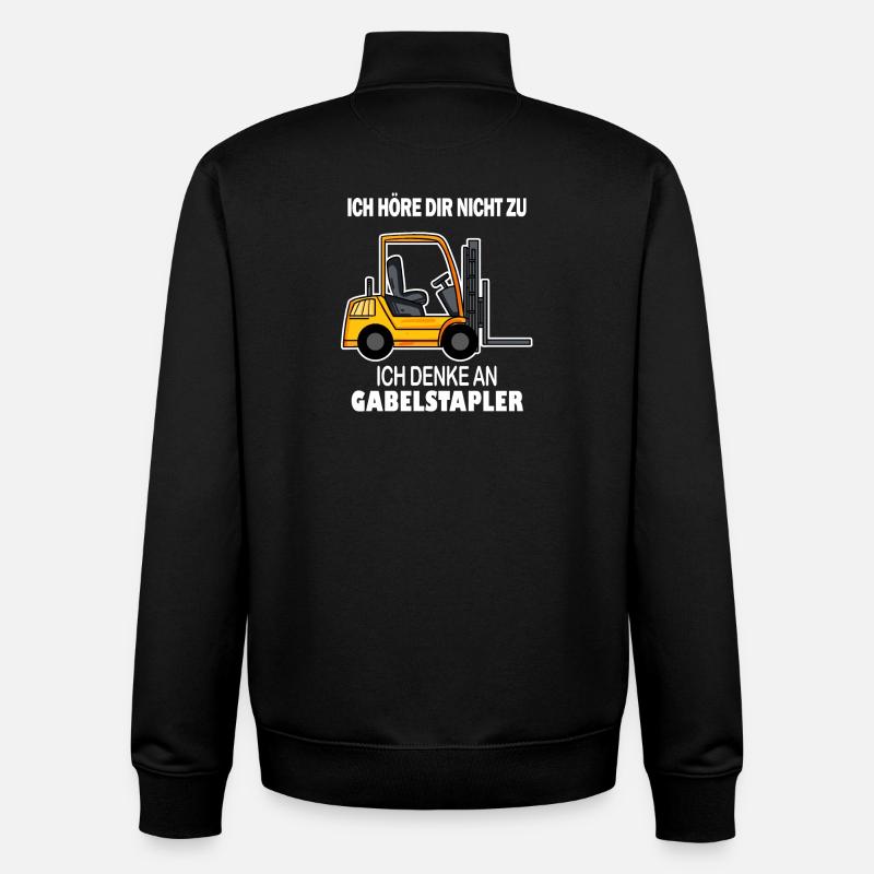 Staplerfahrer Gabelstapler Stapler - Unisex Organic Zip Sweatshirt von Stanley/Stella - Schwarz