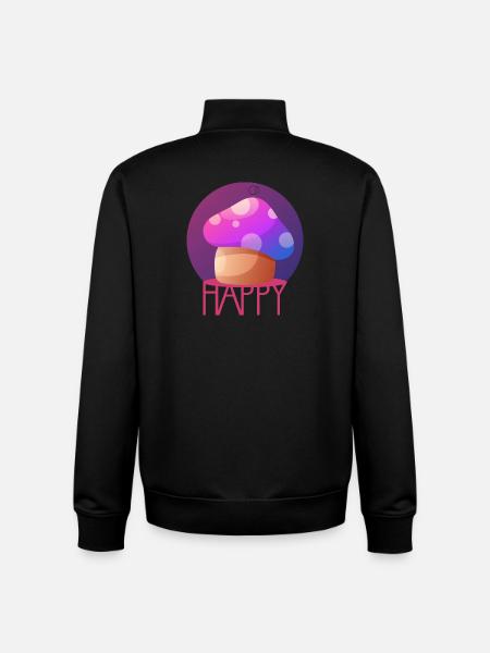 MAGIC MUSHROOM by CD - Unisex Organic Zip Sweatshirt by Stanley/Stella - black