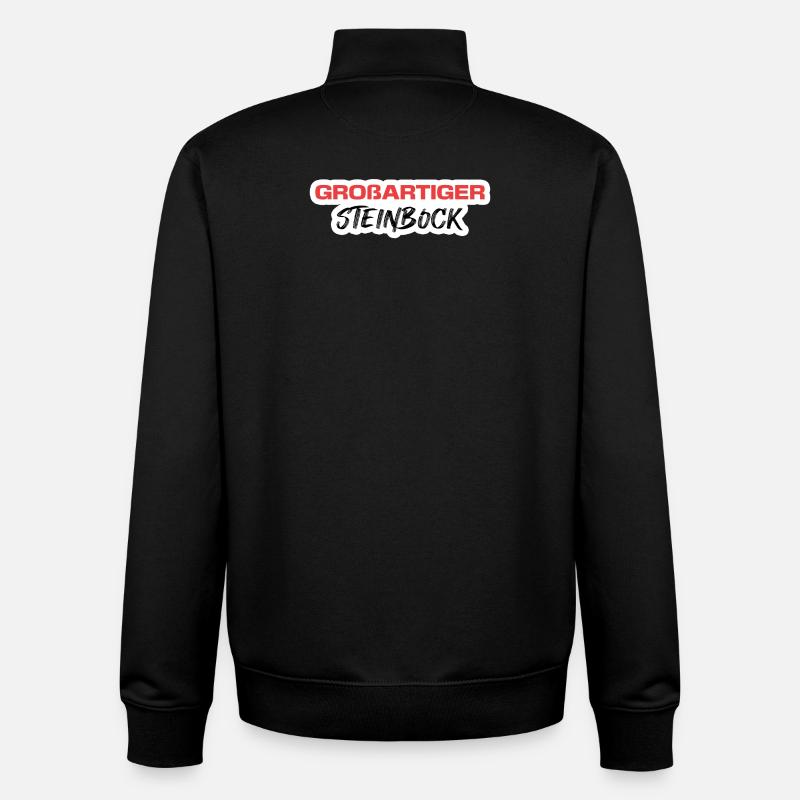 Steinbock Statement Tierkreiszeichen Esoterik - Unisex Organic Zip Sweatshirt von Stanley/Stella - Schwarz