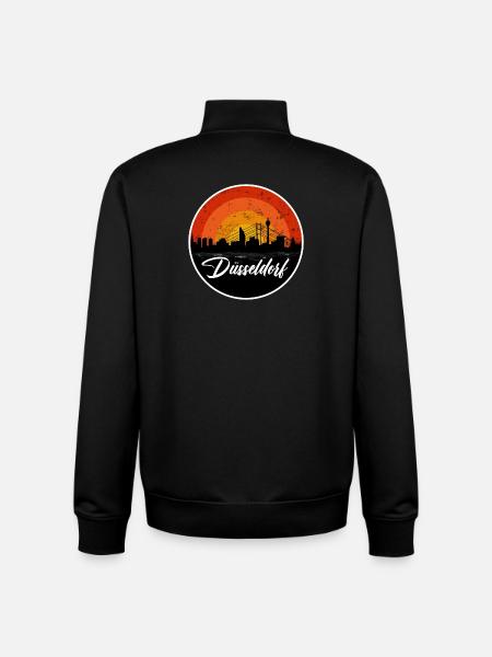 Dusseldorf Skyline II - Unisex Organic Zip Sweatshirt by Stanley/Stella - black
