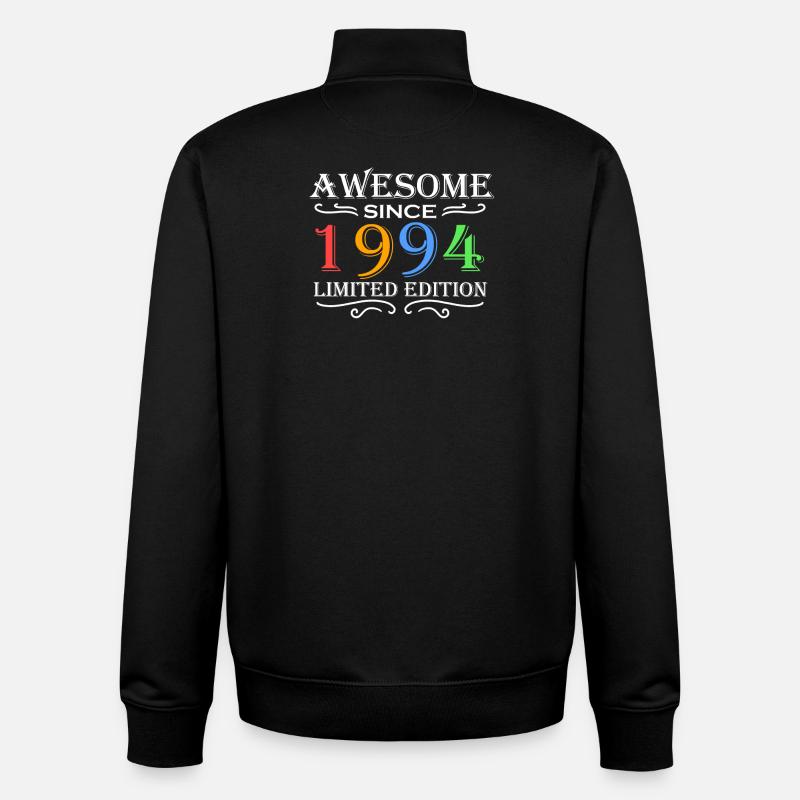 1994 - Né en 1994 - Sweat zippé unisexe en coton bio Stanley/Stella - noir