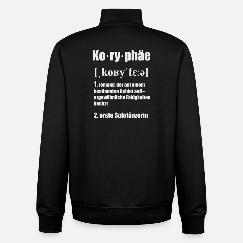 Koryphäe - Unisex Organic Zip Sweatshirt von Stanley/Stella - Schwarz