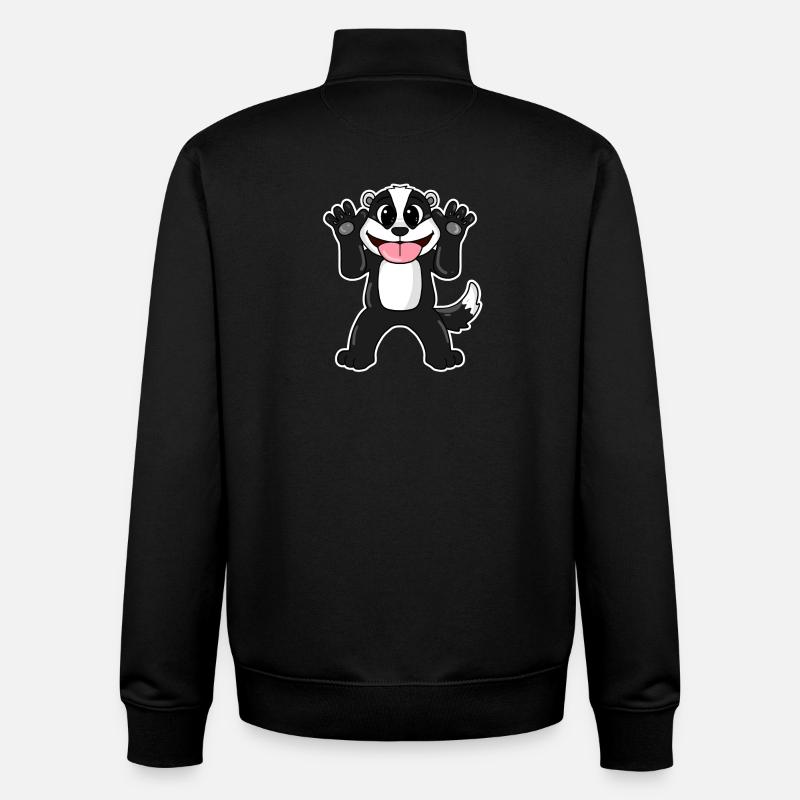 Badger Badger - Unisex Organic Zip Sweatshirt by Stanley/Stella - black