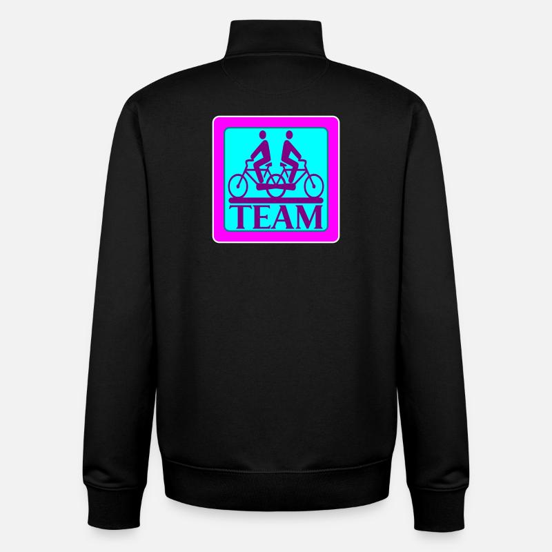 TEAM PROBLEMS - BICYCLE - STRATEGY - Unisex Organic Zip Sweatshirt by Stanley/Stella - black