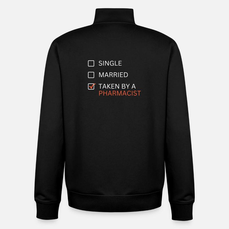 Verheiratet mit Apotheker - Unisex Organic Zip Sweatshirt von Stanley/Stella - Schwarz