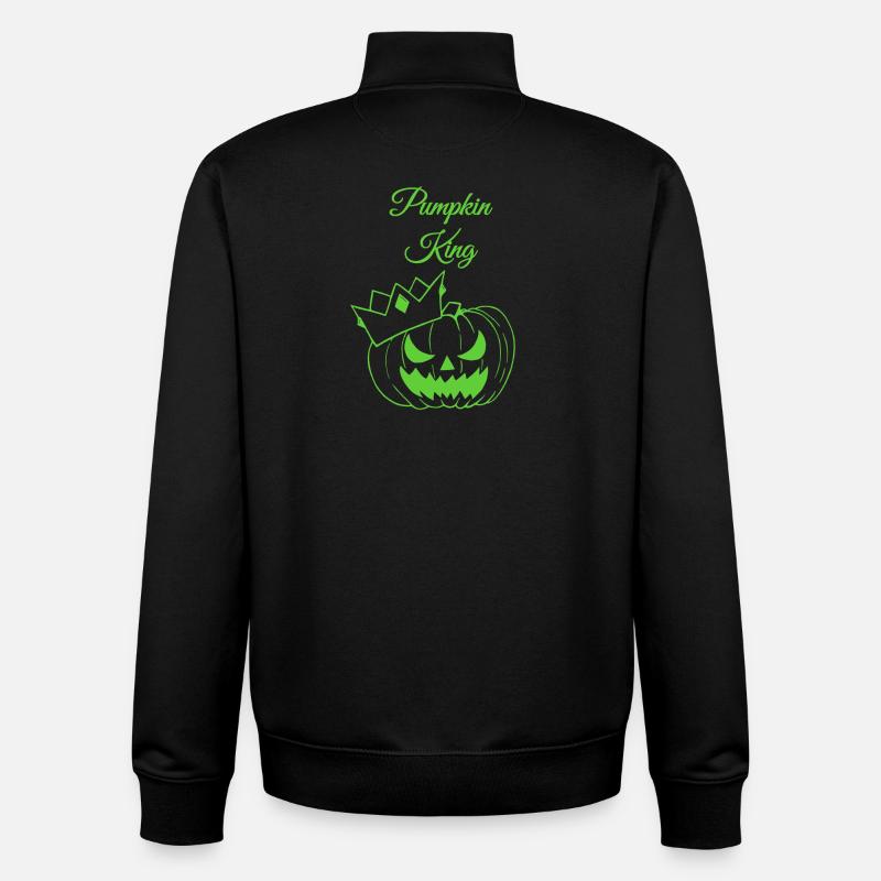 Pumpkin King - Unisex Organic Zip Sweatshirt von Stanley/Stella - Schwarz