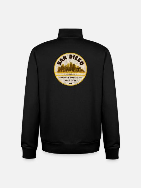 San Diego - Unisex Organic Zip Sweatshirt by Stanley/Stella - black