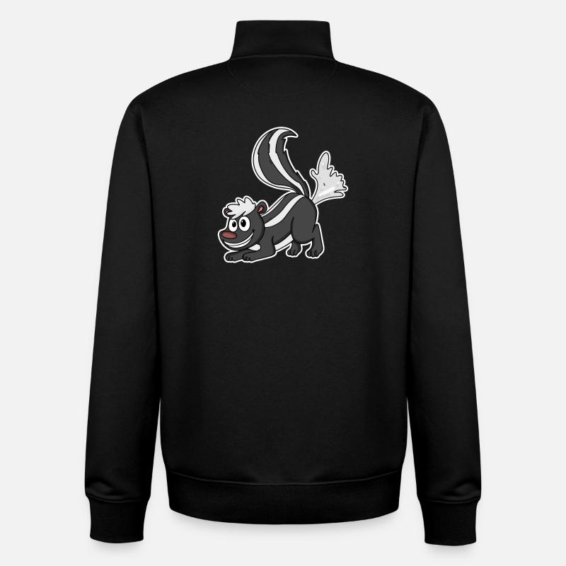 Skunk's skunk - Unisex Organic Zip Sweatshirt by Stanley/Stella - black