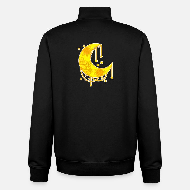 Croissant - Sweat zippé unisexe en coton bio Stanley/Stella - noir