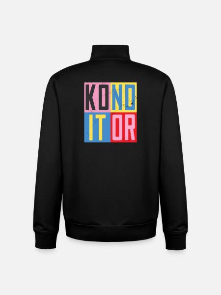 Pastry Chef Design - Unisex Organic Zip Sweatshirt by Stanley/Stella - black