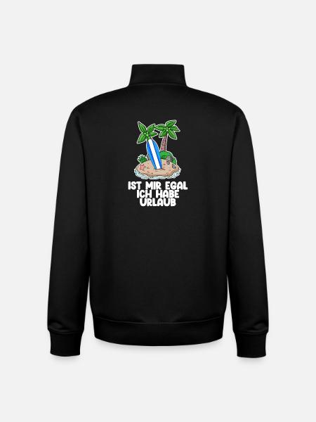 Urlaub - Unisex Organic Zip Sweatshirt von Stanley/Stella - Schwarz