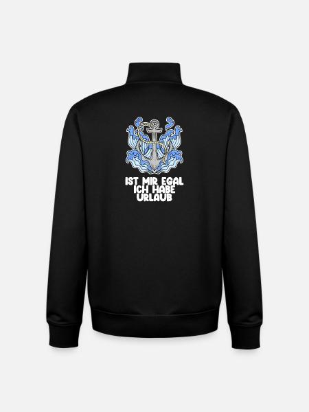 Urlaub - Unisex Organic Zip Sweatshirt von Stanley/Stella - Schwarz