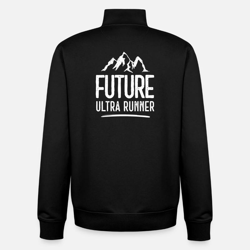 Future Ultra Runner - Unisex Organic Zip Sweatshirt by Stanley/Stella - black