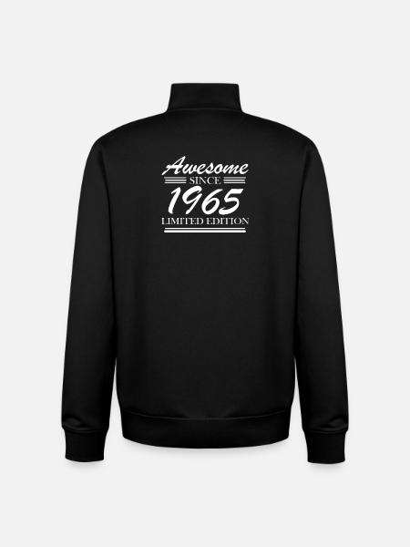 1965 - Born 1965 - Unisex Organic Zip Sweatshirt by Stanley/Stella - black