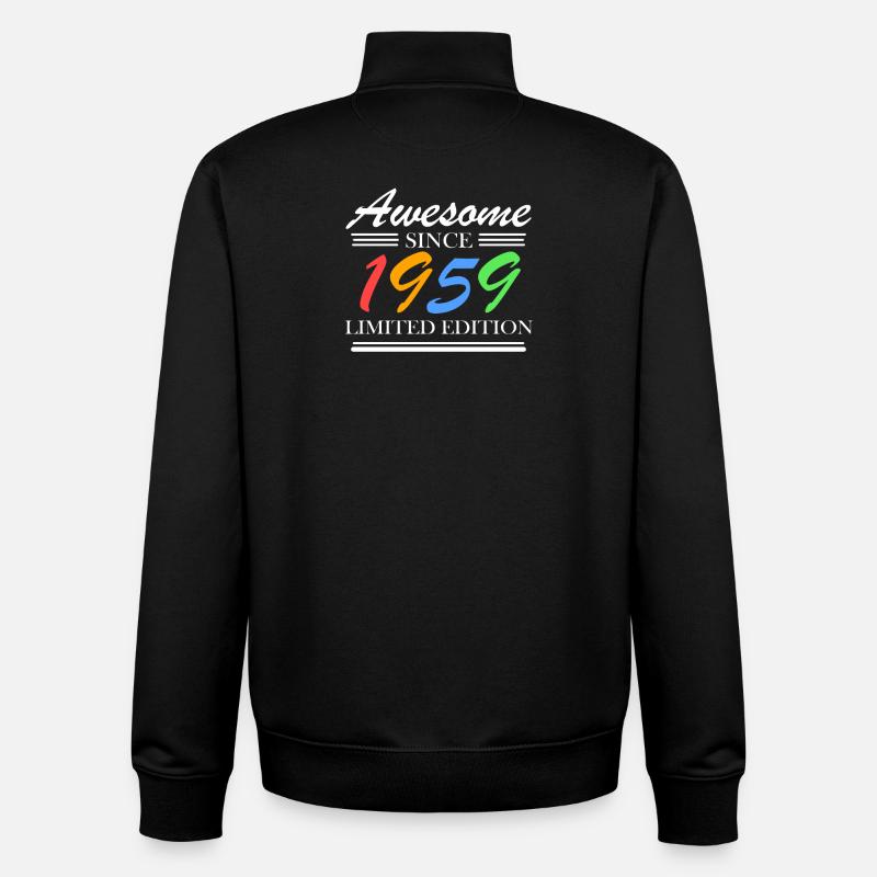 1959 - Unisex Organic Zip Sweatshirt von Stanley/Stella - Schwarz