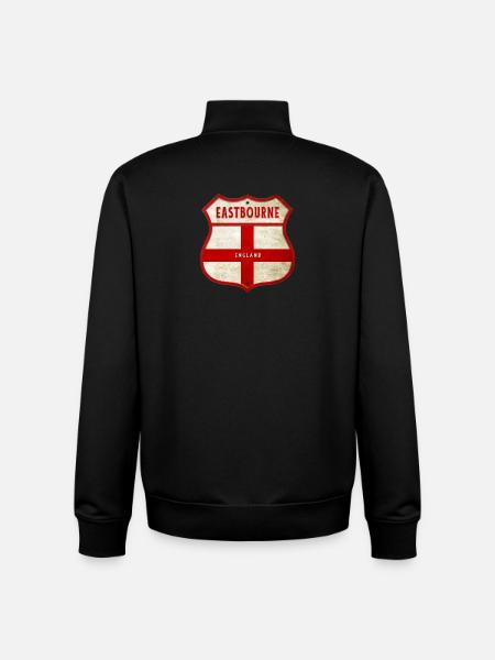 Eastbourne England Wappen - Unisex Organic Zip Sweatshirt von Stanley/Stella - Schwarz