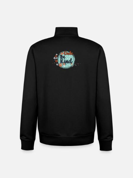 Dude Be Kind No Bullying - Unisex Organic Zip Sweatshirt by Stanley/Stella - black