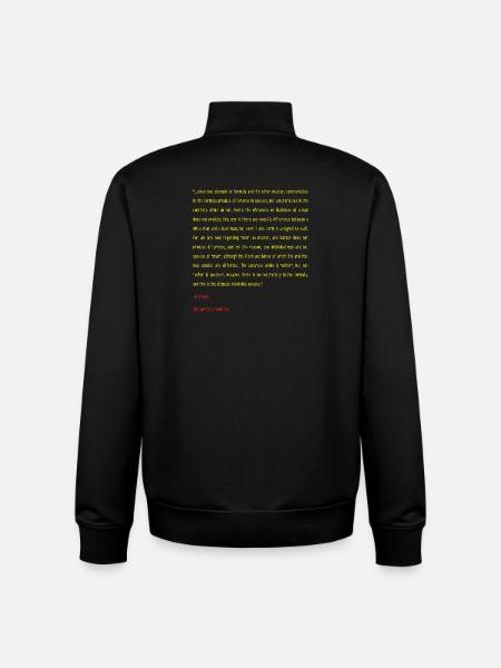 Aristotle Metaphysics Book ten - Unisex Organic Zip Sweatshirt by Stanley/Stella - black