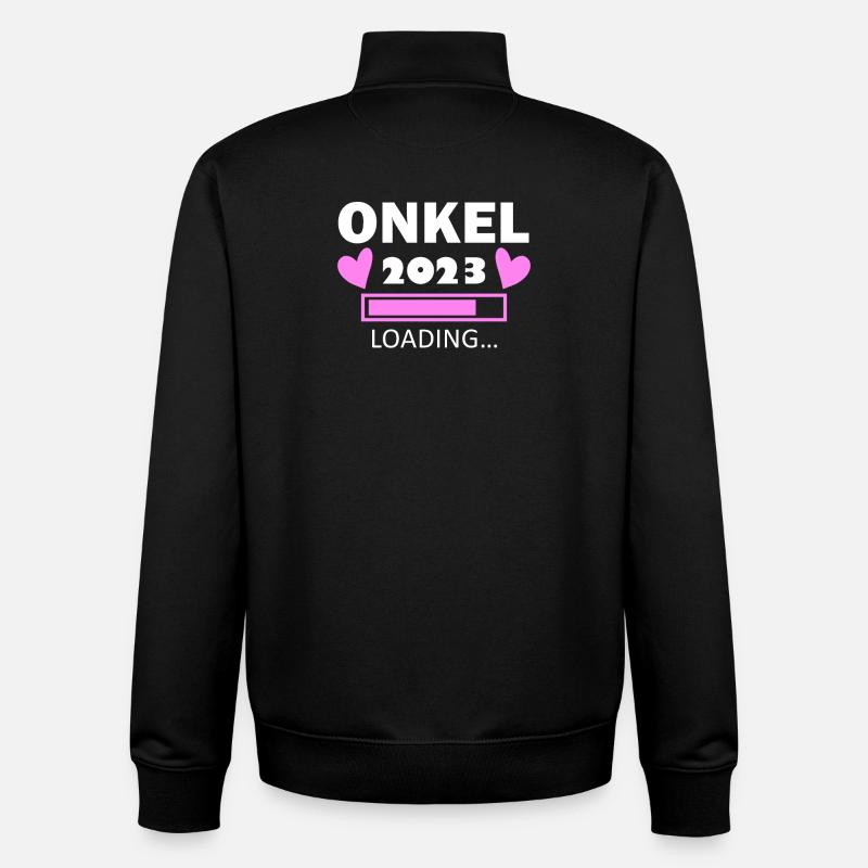 Onkel Loading 2023 - Unisex Organic Zip Sweatshirt von Stanley/Stella - Schwarz