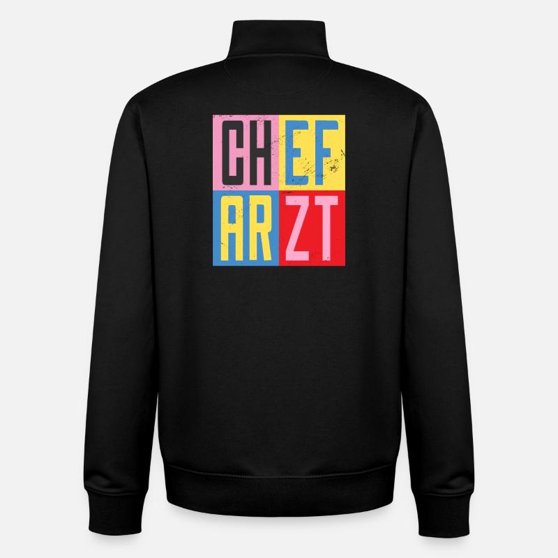 Responsable du design - Sweat zippé unisexe en coton bio Stanley/Stella - noir