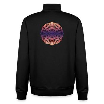 Mandala - Unisex Organic Zip Sweatshirt von Stanley/Stella - Schwarz - Hinten - AI Model Male 185 light (185cm)