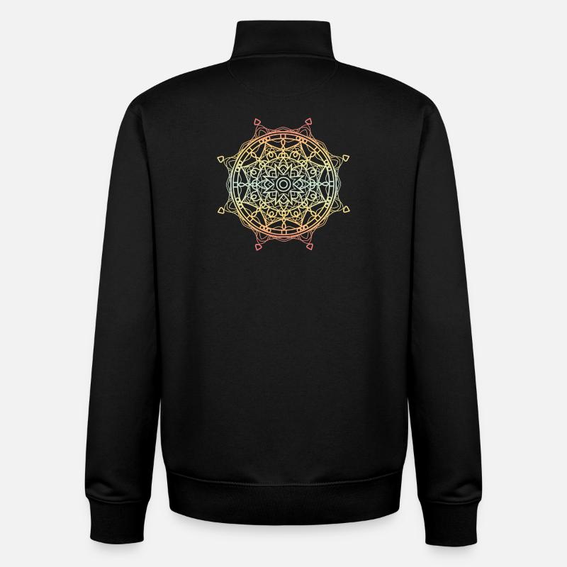 Mandala - Unisex Organic Zip Sweatshirt by Stanley/Stella - black