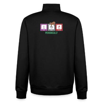 Sleeping Sloth Animal Statement Mammal - Unisex Organic Zip Sweatshirt by Stanley/Stella - black - Back - AI Model Male 185 light (185cm)