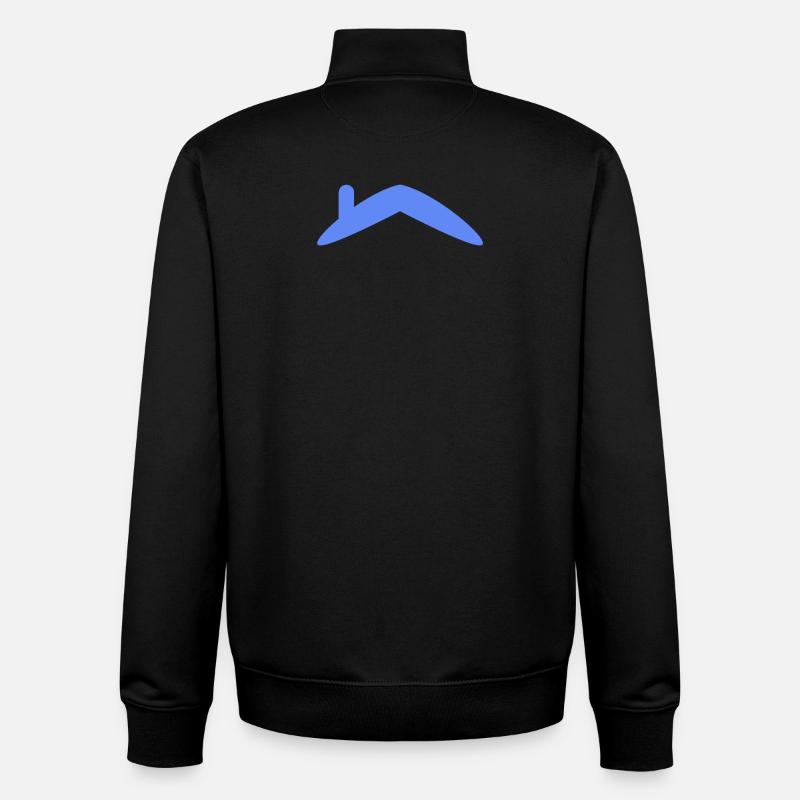 Haus Dach - Unisex Organic Zip Sweatshirt von Stanley/Stella - Schwarz