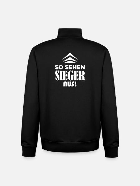 Sieger Erster Gewinner - Unisex Organic Zip Sweatshirt von Stanley/Stella - Schwarz