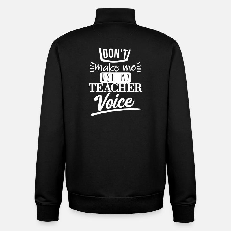 Ne me faites pas l’utiliser (blanc) - Sweat zippé unisexe en coton bio Stanley/Stella - noir
