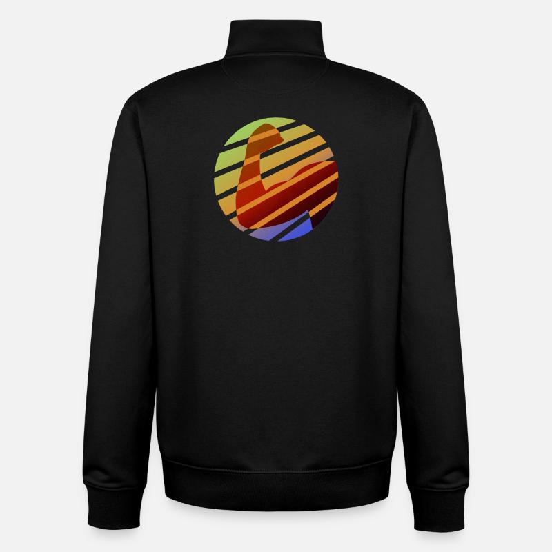 Unbesiegbar - Unisex Organic Zip Sweatshirt von Stanley/Stella - Schwarz