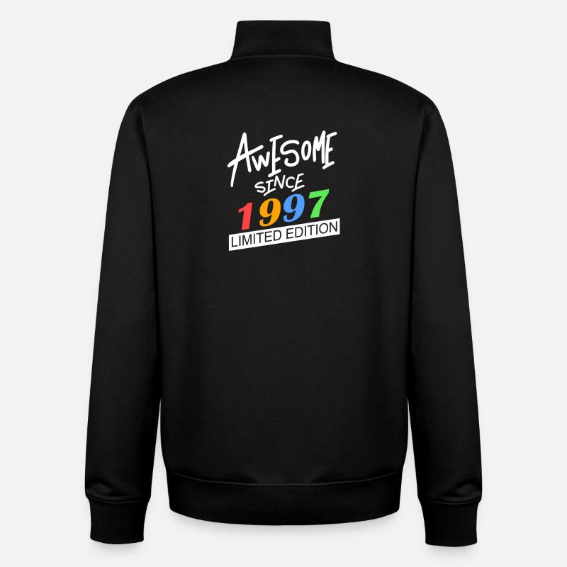 1997 - Born 1997 - Unisex Organic Zip Sweatshirt by Stanley/Stella - black