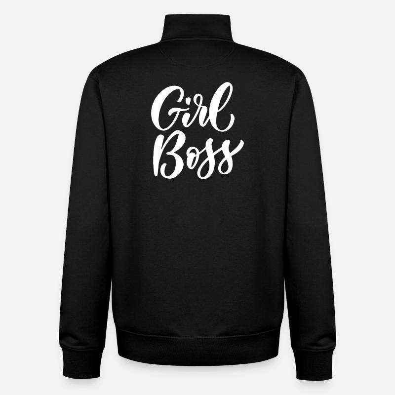Mädchen Bos-s - Unisex Organic Zip Sweatshirt von Stanley/Stella - Schwarz