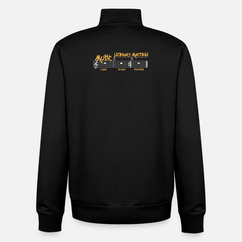 Music Literacy Matters - Unisex Organic Zip Sweatshirt von Stanley/Stella - Schwarz