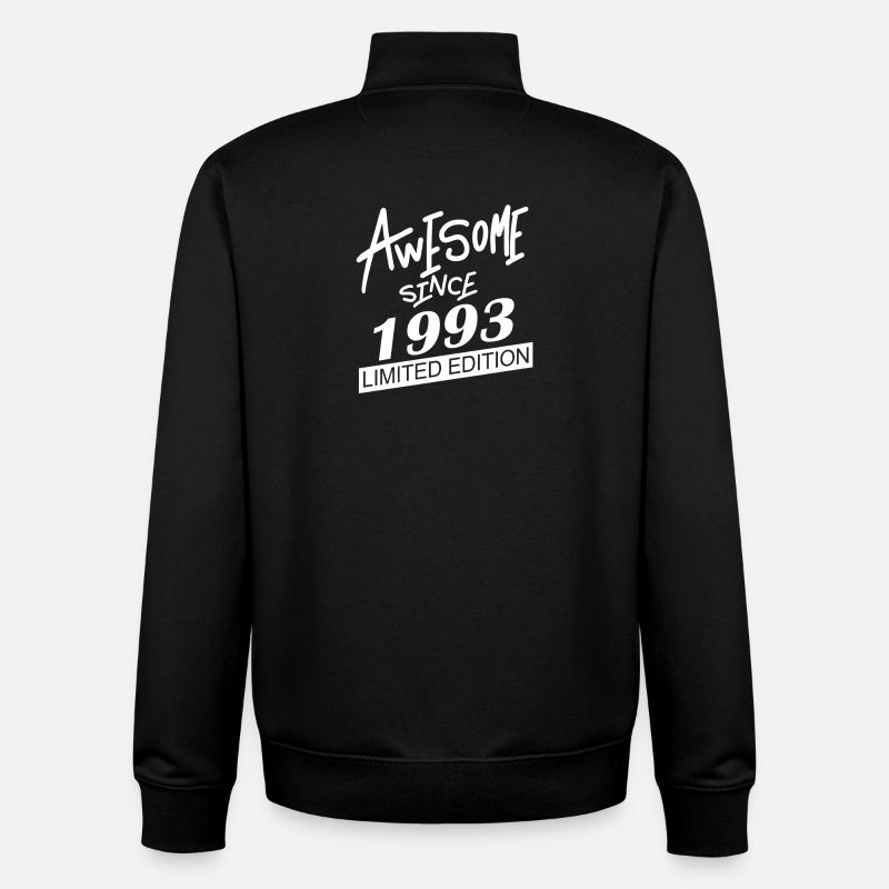 1993 - Né en 1993 - Sweat zippé unisexe en coton bio Stanley/Stella - noir