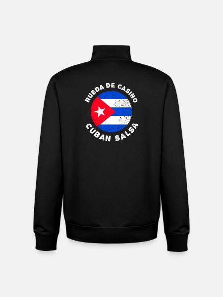 Rueda de Casino - Salsa kubańska - Bluza unisex rozpinana z bawełny organicznej Stanley/Stella - czarny
