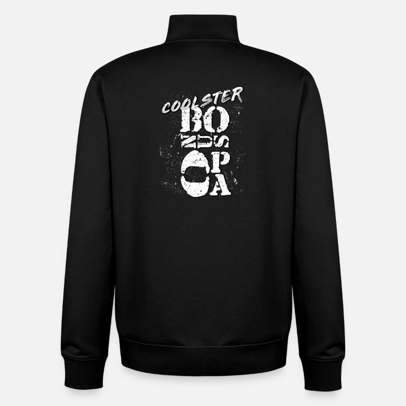 Opa - Unisex Organic Zip Sweatshirt von Stanley/Stella - Schwarz