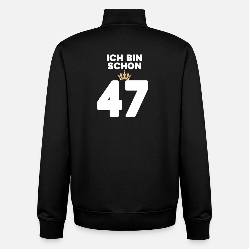 ICH BIN 37 - Unisex Organic Zip Sweatshirt von Stanley/Stella - Schwarz