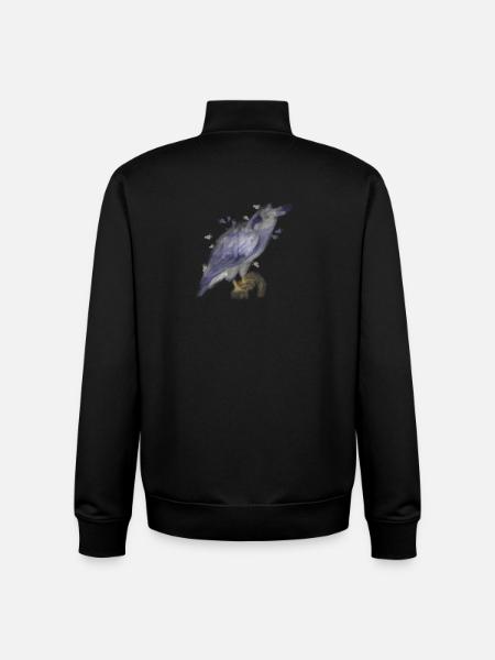Harpie - Sweat zippé unisexe en coton bio Stanley/Stella - noir