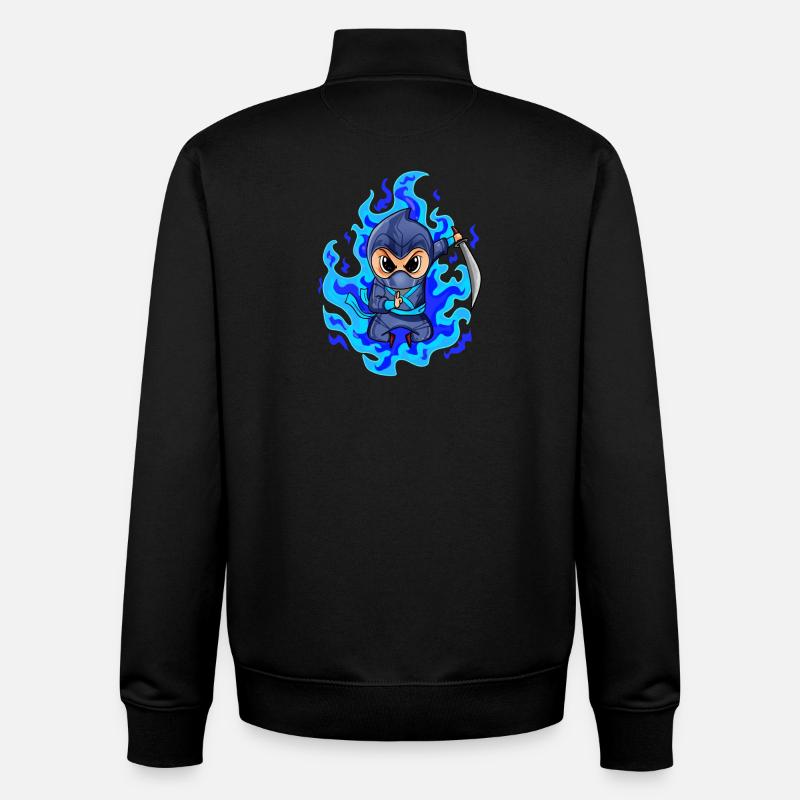 Ninja - Unisex Organic Zip Sweatshirt von Stanley/Stella - Schwarz