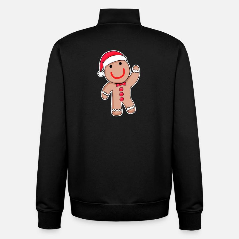 Süßes Lebkuchen - Unisex Organic Zip Sweatshirt von Stanley/Stella - Schwarz