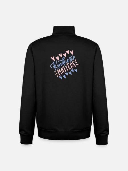Kindness Matters - Awareness T-Shirt - Unisex Organic Zip Sweatshirt by Stanley/Stella - black